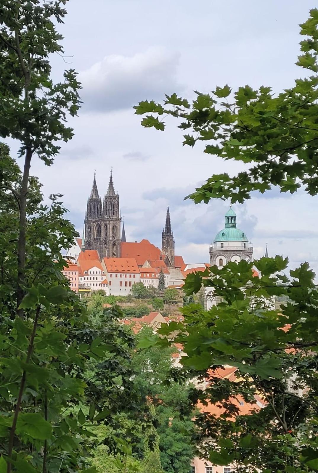 Cosel Apartment Altstadt Radfahrer Balkon Meißen Buitenkant foto