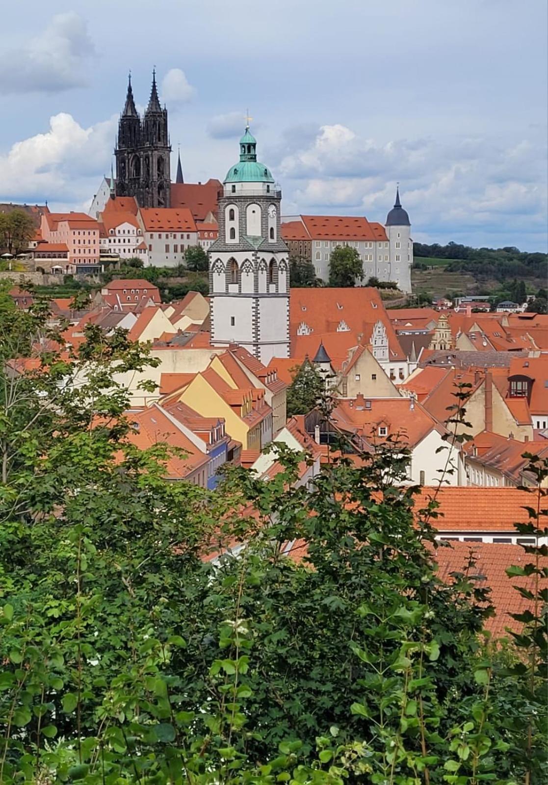 Cosel Apartment Altstadt Radfahrer Balkon Meißen Buitenkant foto