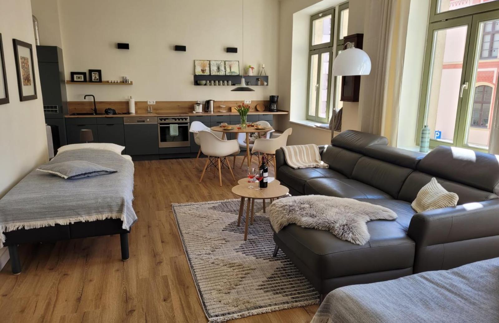 Cosel Apartment Altstadt Radfahrer Balkon Meißen Buitenkant foto