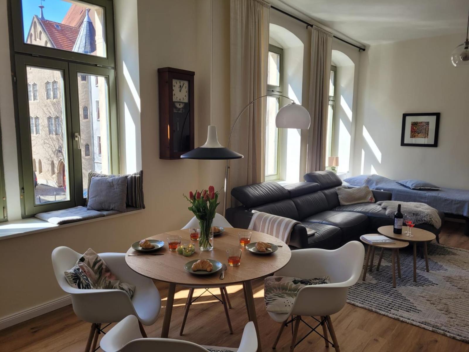 Cosel Apartment Altstadt Radfahrer Balkon Meißen Buitenkant foto